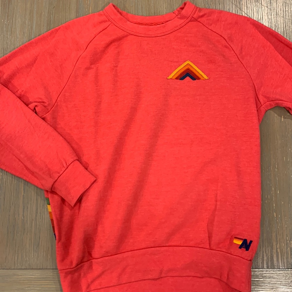 Like new, Aviator Nation red crewneck sweatshirt